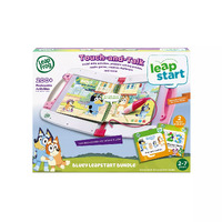 Leap Frog LeapStart Bluey Touch-and-Talk Interactive Learning System + 2 Bonus Books Pink 613178
