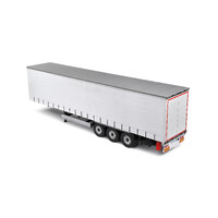 Solido White/Plastic Curtain Semi Trailer 1:24 Scale Diecast S2400502
