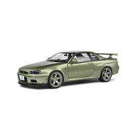 Solido 1999 Nissan Skyline GT-R (R34) Green 1:18 Scale Diecast Vehicle S1804308