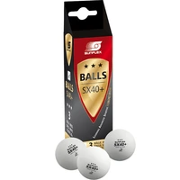 Sunflex Table Tennis Balls 3 Star 40+ ITTF White (3 Pack) 33306