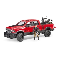 Bruder Dodge RAM 2500 Truck & Scrambler Ducati Bike & Rider 1:16 scale 02502