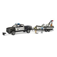 Bruder RAM 2500 Police Pickup with L+S Module, Trailer and Boat 02507