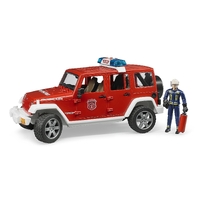 Bruder Jeep Wrangler Unlimited Rubicon Fire Department with Fireman 1:16 Scale 02528