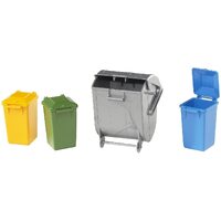 Bruder Accessories Garbage Can Set (3 small, 1 large) 1:16 scale 02607