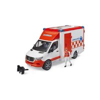 Bruder Mercedes G3 Sprinter Ambulance with Driver & Lights & Sound 02676