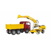 Bruder MAN TGA Construction Truck with Liebherr Excavator 02751
