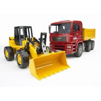 Bruder MAN TGA Construction Truck with Articulated Road Loader 1:16 Scale 02752