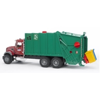 Bruder Mack Granite Garbage Truck Rear Loading Red Green 1:16 Scale 02812