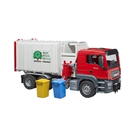 Bruder MAN TGS Side Loading Garbage Truck Red 03761