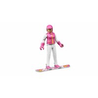 Bruder World Female Snowboarder with Accessories 60420