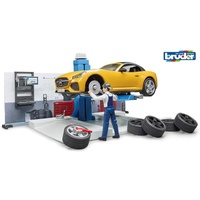 Bruder Car Service Centre with Roadster, Figure & Accessories 62110