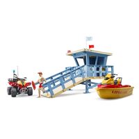 Bruder World Life Guard Station with Quad & Personal Water Craft 62780