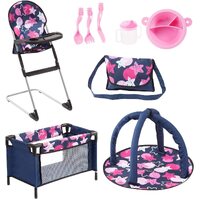 Bayer Travel Set - 9 in 1 Dark Blue + Pink Stars