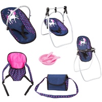 Bayer Vario High Chair 9 in 1 Set Navy with Unicorn