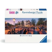 Ravensburger Evening in Amsterdam 1000pc Panorama Jigsaw Puzzle RB00446