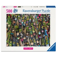 Ravensburger Colourful Floating Market, Indonesia 500pc Jigsaw Puzzle RB01813
