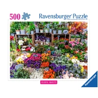 Ravensburger Colourful Flower Market, France 500pc Jigsaw Puzzle RB01815