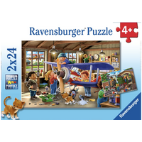 Ravensburger Planes & Trains 2x24pc Puzzle RB04044
