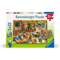 Ravensburger Christmas Toy Factory 2x12pc Jigsaw Puzzle RB04047