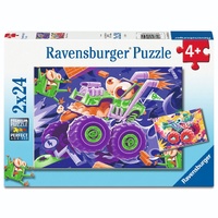 Ravensburger Monster Trucks 2x24pc Puzzle RB04259