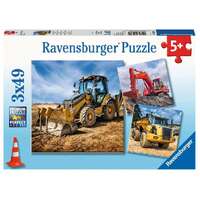 Ravensburger Diggers At Work 3x49 Puzzle RB07802