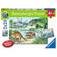 Ravensburger Dinosaurs of Land and Sea Puzzle 2x24pc RB05128