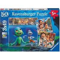 Ravensburger Disney Pixar Luca Jigsaw Puzzle Pack of 3, 49 Pieces RB05571