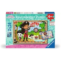 Ravensburger Gabby's Dollhouse Let's Pirate Party! 2x24pc Puzzle RB05710