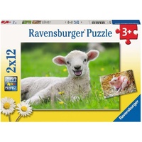 Ravensburger Farm Animal Babies 2x12pc Jigsaw Puzzle RB05718