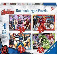 Ravensburger Marvel Avengers 4 Puzzles in a Box (12pc, 16pc, 20pc and 24pc) RB06942
