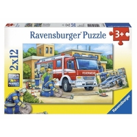 Ravensburger Police and Firefighters 2x12pc Puzzle RB07574
