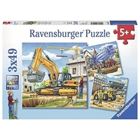 Ravensburger Large Construction Vehicles 3x49pc Puzzle RB09226