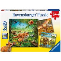 Ravensburger Animals of the Earth 3x49pc Puzzle RB09330