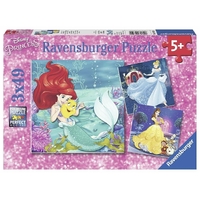 Ravensburger Disney Princess Adventure 3x49pc Jigsaw Puzzles RB09350