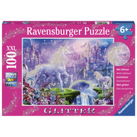 Ravensburger Unicorn Kingdom Glitter 100pc XXL Puzzle RB12907