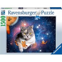 Ravensburger Cats Flying to Outer Space 1500pc Puzzle 17439