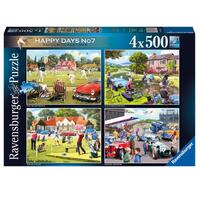 Ravensburger Happy Days No 7, Favourite Pastimes 4x500pc Jigsaw Puzzle RB17633