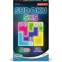ThinkFun Sudoku 5x5 Magnetic Travel Puzzle Game TN76591