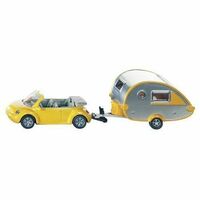 Siku VW Car With Caravan 1:55 scale diecast SI1629