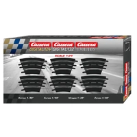 Carrera 124/132 1/30° Curve Track 6pc 20577