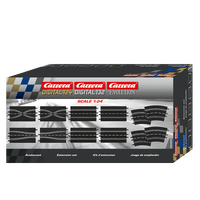 Carrera 124/132 Slot Car Extension Track Set #3 12pc 26956