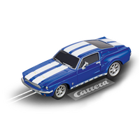 Carrera GO!!! Ford Mustang '67 Racing Blue Slot Car 64146