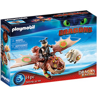 Playmobil Dreamworks Dragons Dragon Racing Fishlegs and Meatlug 70729