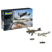 Revell Messerschmitt Bf109E & Junkers Ju87B 1:144 Scale Model Kit 03770