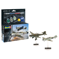Revell Messerschmitt Bf109E & Junkers Ju87B 1:144 Scale Model Set 63770