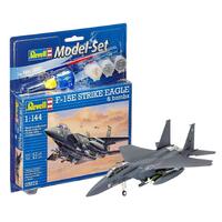 Revell F-15E Strike Eagle plastic model kit inc paint & glue 1:144 scale 63972