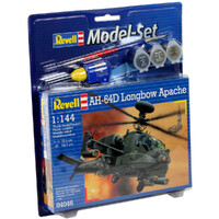 Revell AH-64D Longbow Apache 1:144 Scale Model Kit Gift Set 64046**