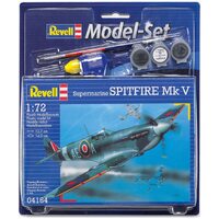 Revell Supermarine Spitfire Mk-V 1:72 Scale Model Kit Gift Set 64164