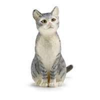 Schleich Cat Sitting Toy Figure SC13771
