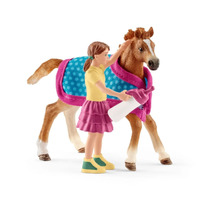 Schleich Horse Club Foal with Blanket Toy Figure SC42361